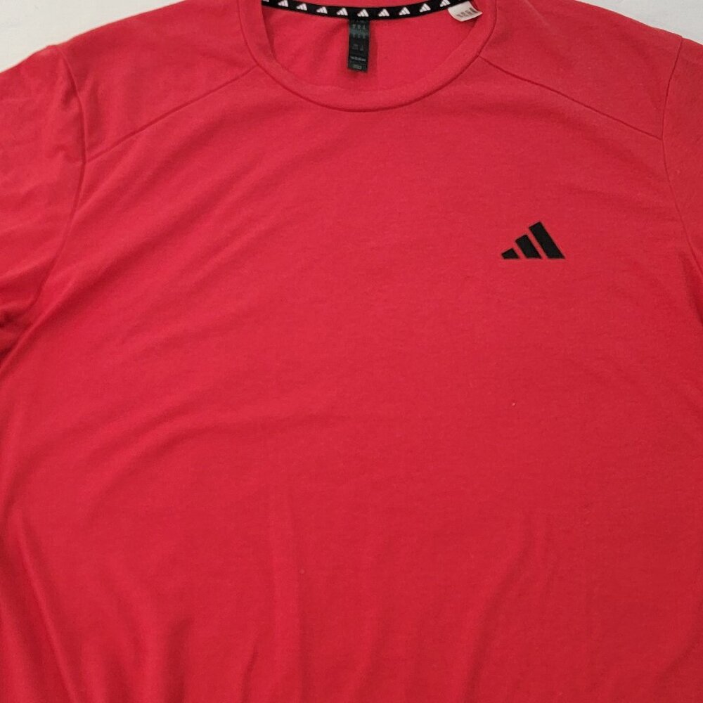 Adidas Red Athletic Tee Ideal for Sports or Training Size XL
